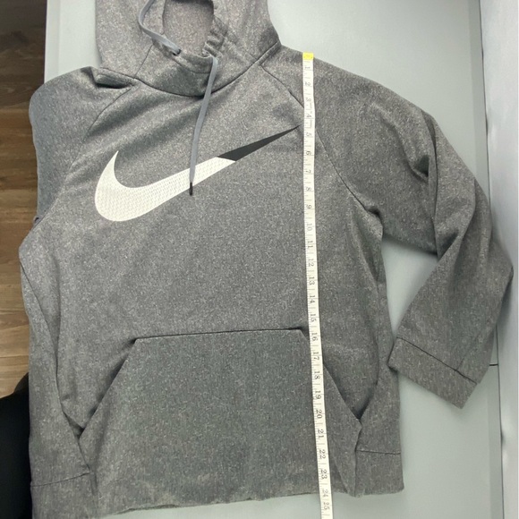 Nike Dri Fit Gray Long Sleeve Athletic Hoodie Men's size Small - Picture 8 of 10
